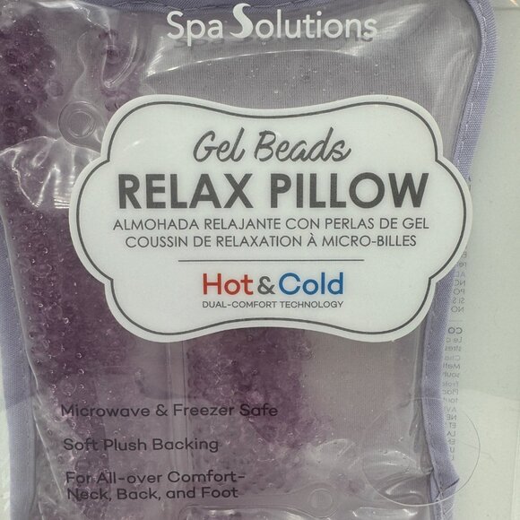 Spa Solutions Hot & Cold Gel Beads Relax Pillow Soothing Relief Gift - Picture 2 of 5